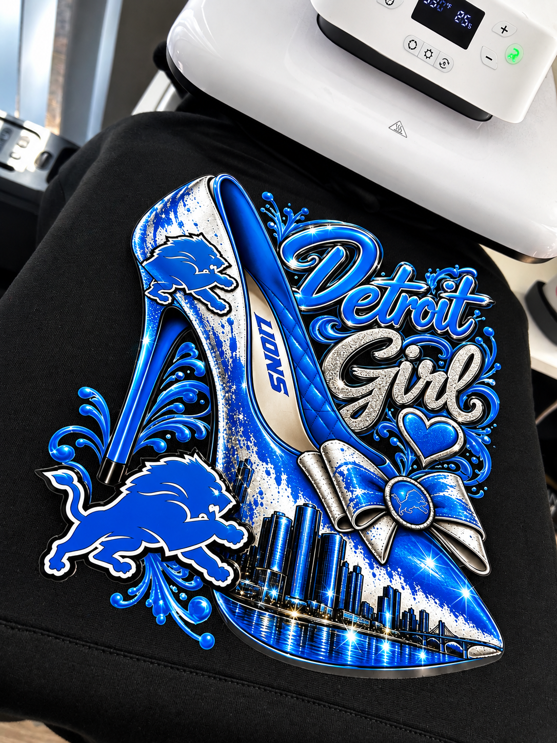 Detroit Girl Football Hoodie