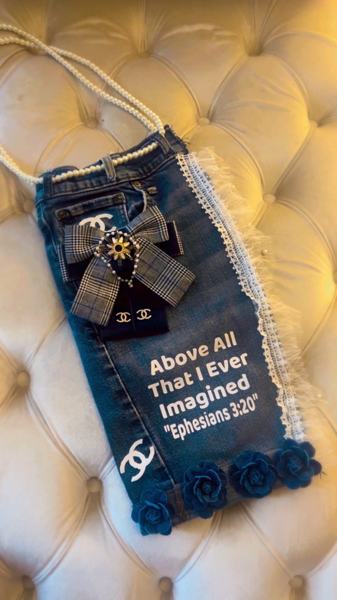 Ephesians 3:20 Denim Luxe