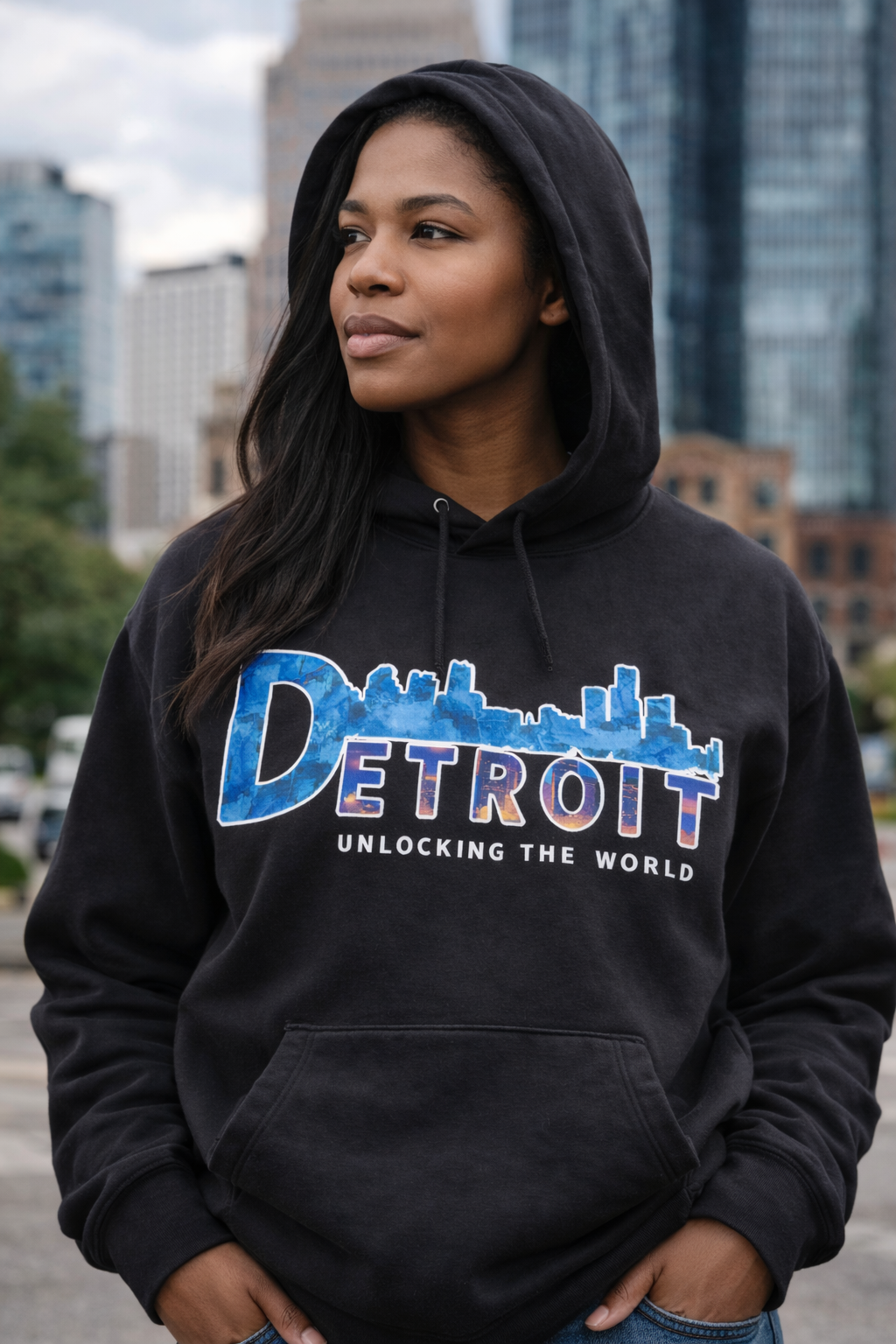 Detroit Unlocking The World Hoodie