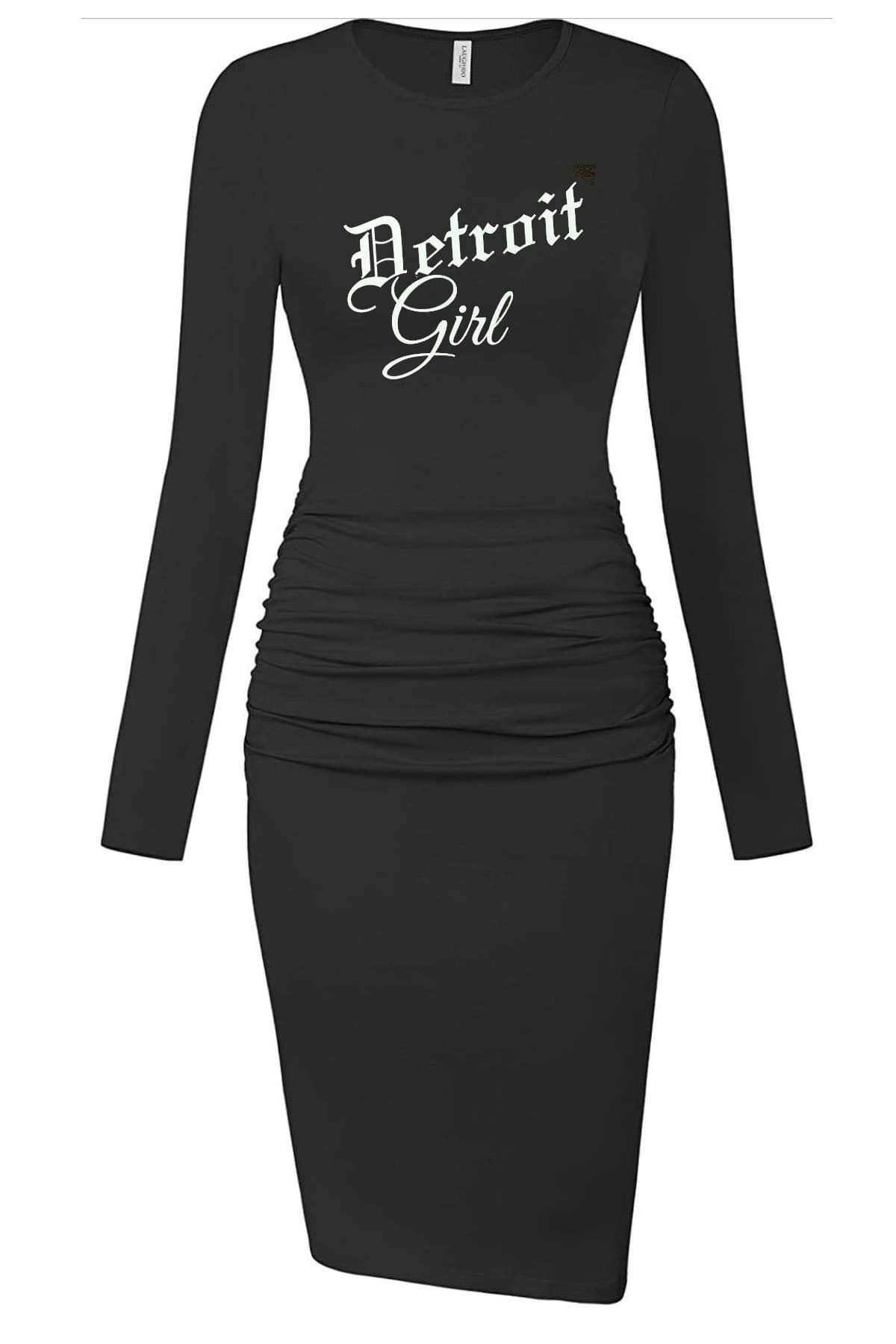 Detroit Girl Ruched Dress