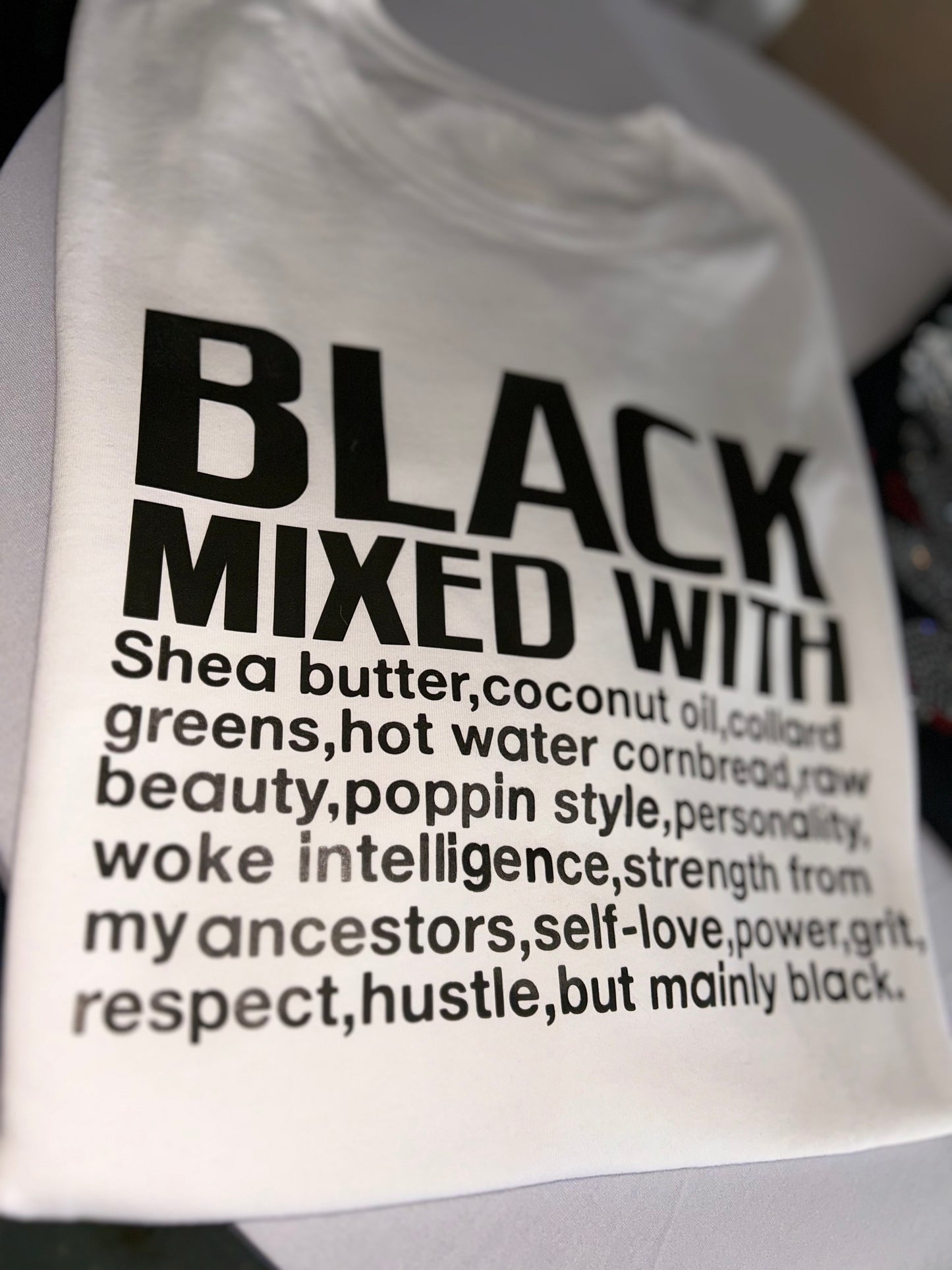Black MIXED WITH ( T-shirt)