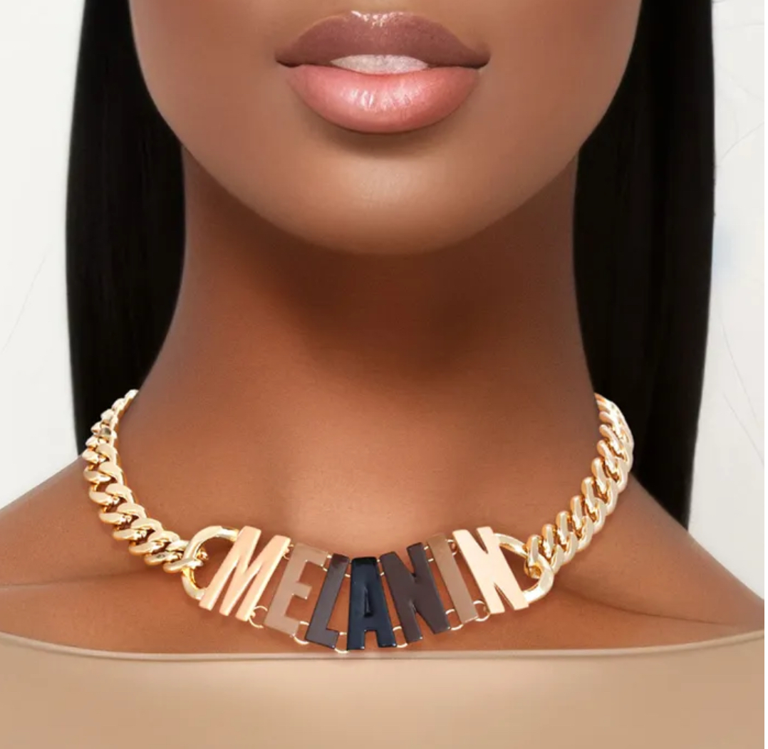 MELANIN GOLD CHOKER