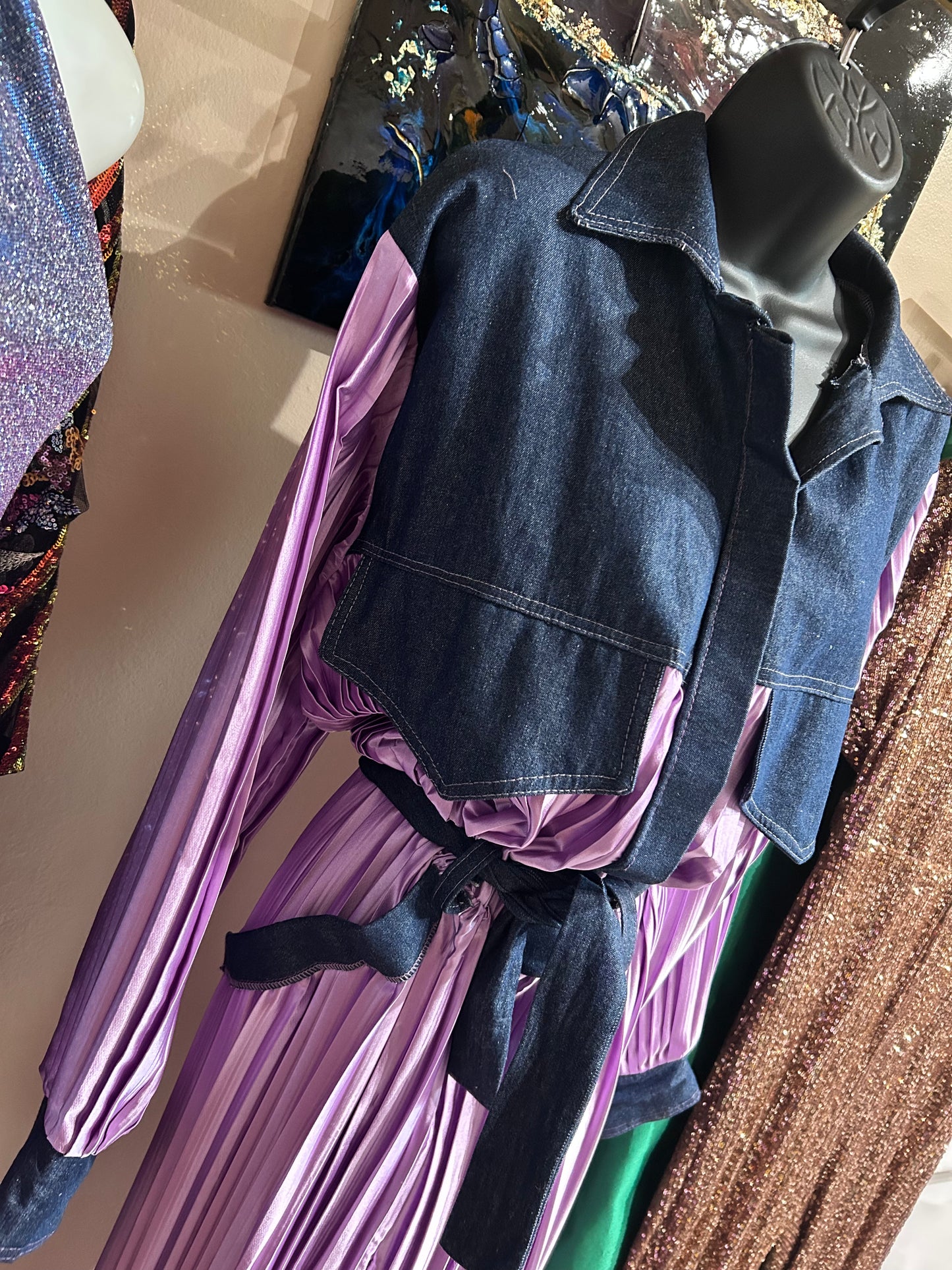 ✨ The Blue Jean Pleated Jumpsuit ✨