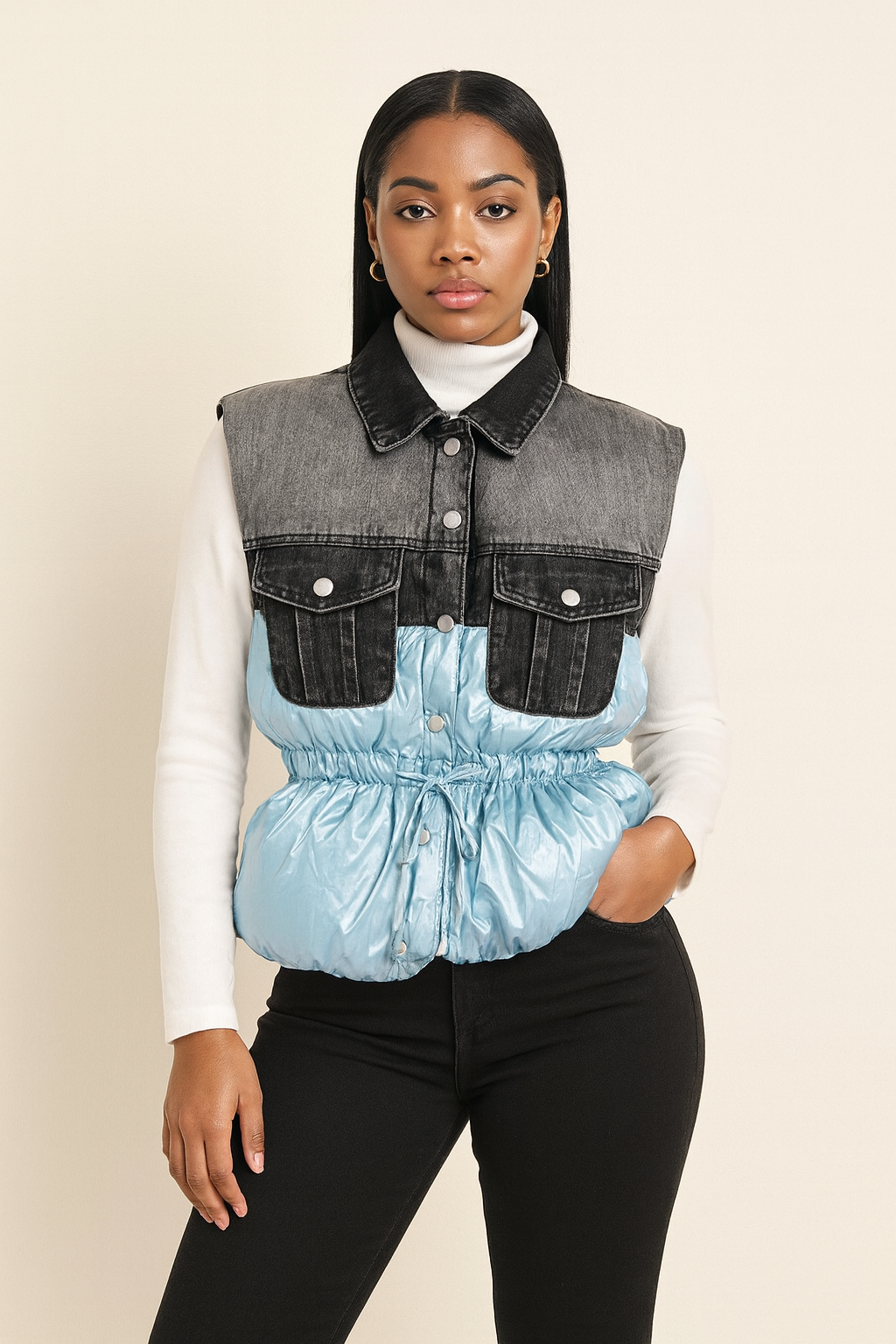 Frost & Denim Vest