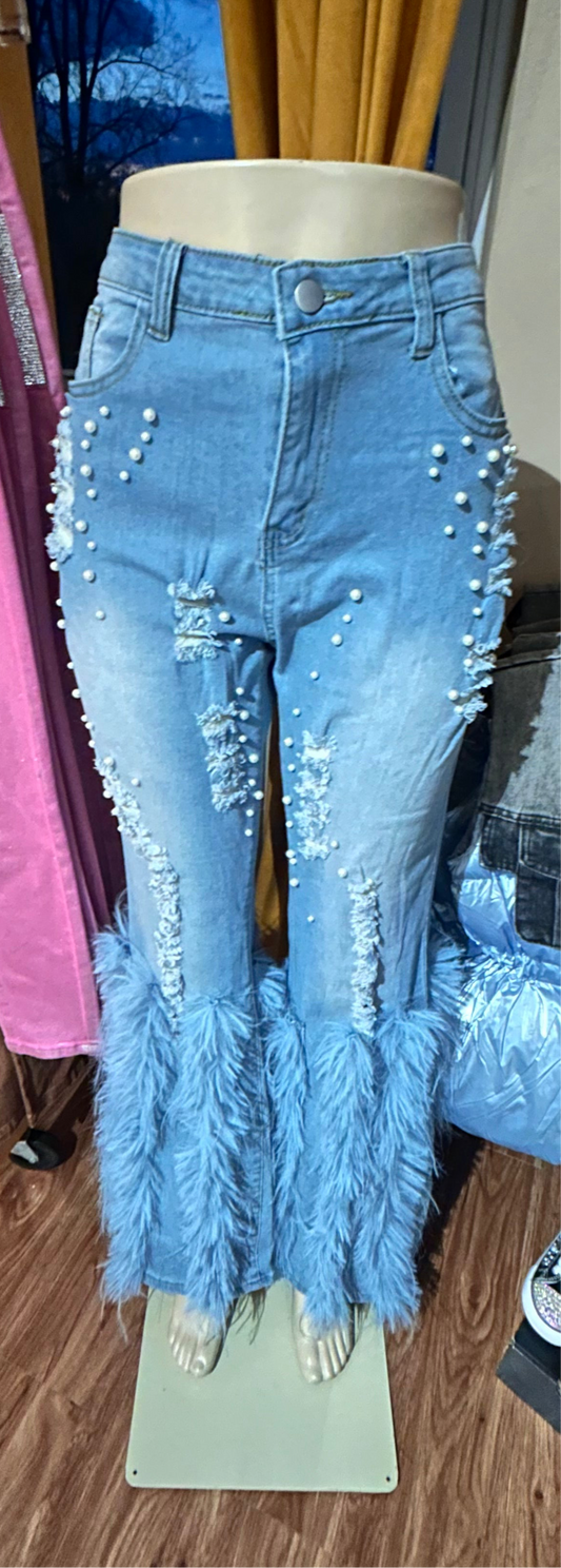 Pearl Drama Blue Jeans