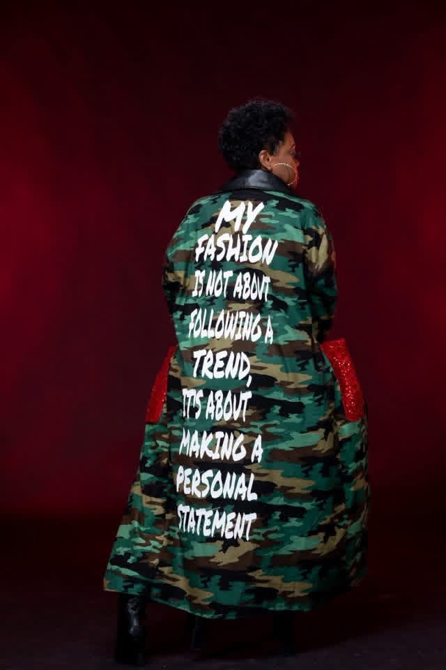 Personal Statement Camo Duster