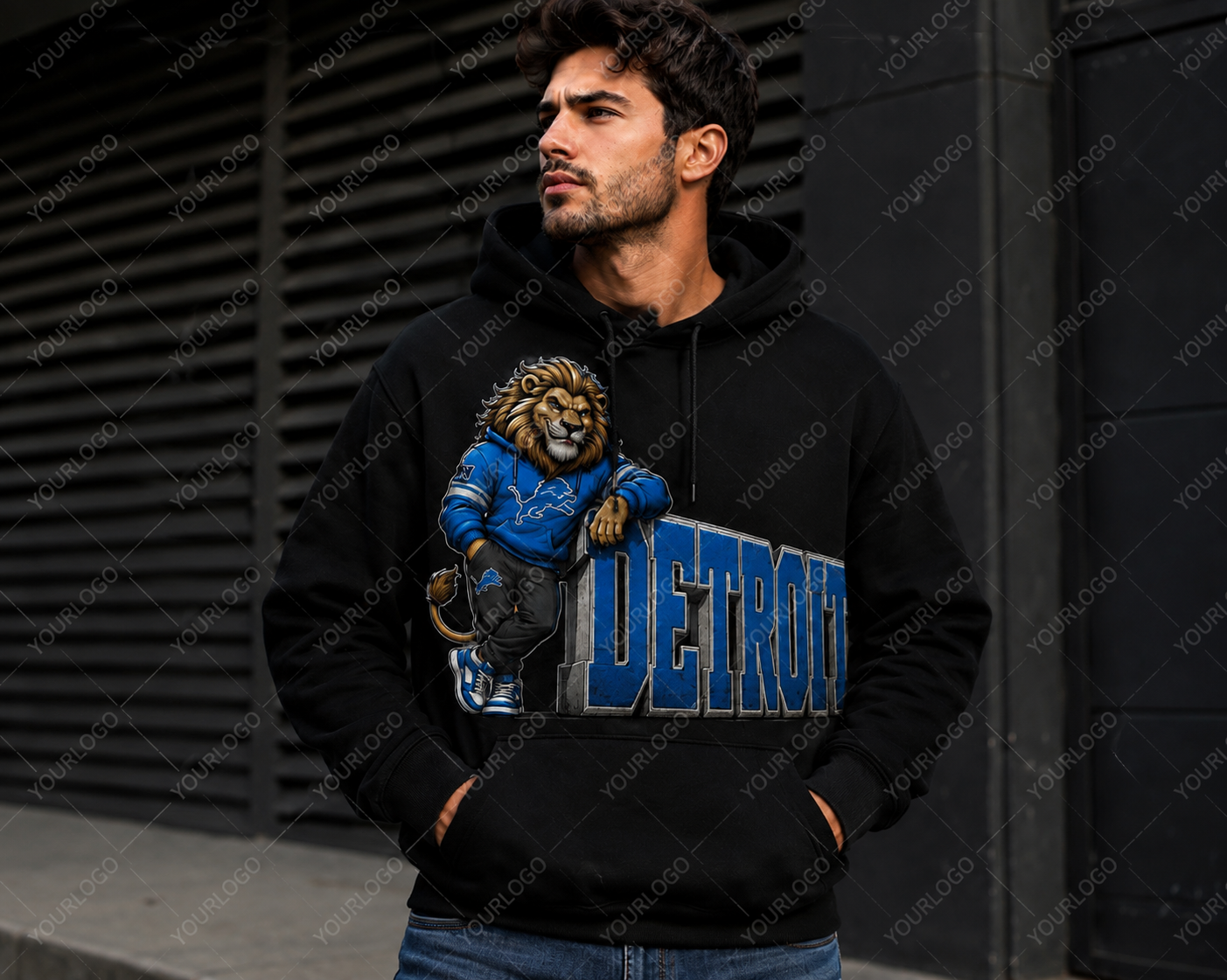 Detroit Football Hoodie