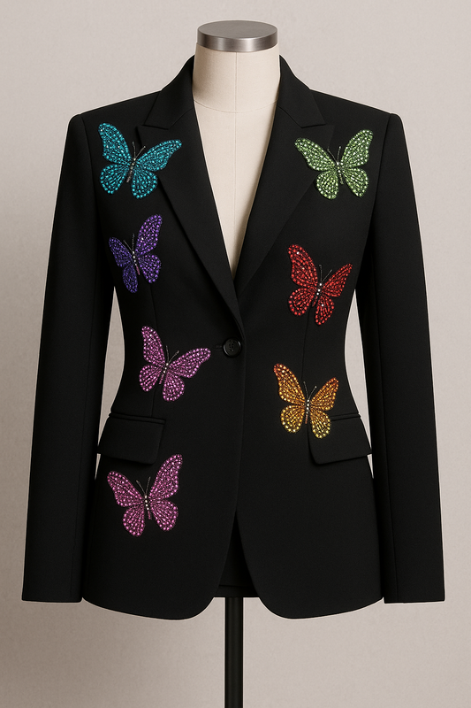 Starlight Butterfly Embellished Jacket
