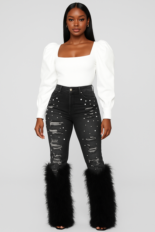 Pearl Drama Black Jeans