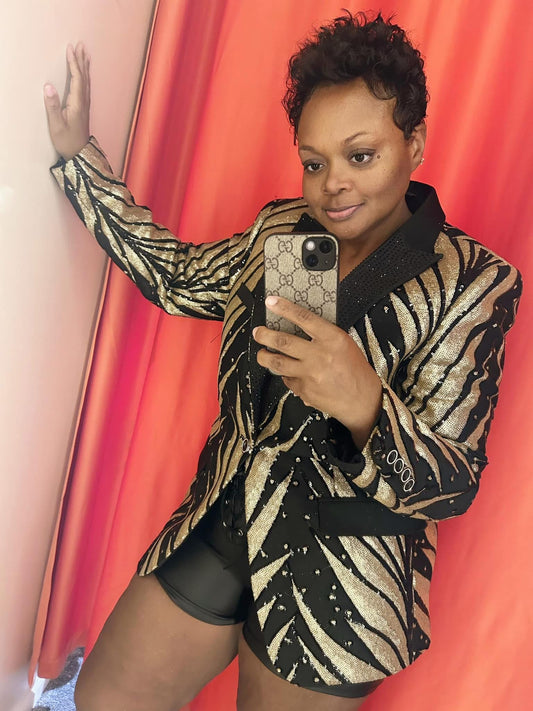 Glitter Blazer Jacket